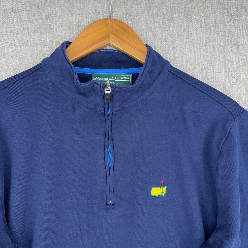 Masters Collection Pullover Sweater Medium Blue 1… - image 6